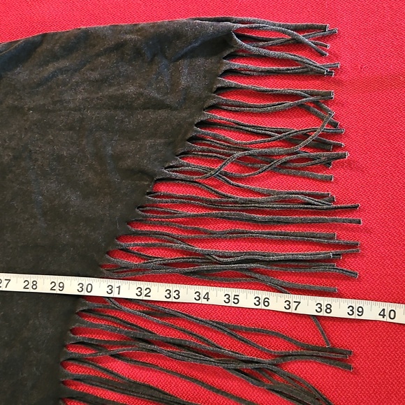 MONORENO Western style faded black fringed tunic dress grommet detail Medium - Picture 10 of 10